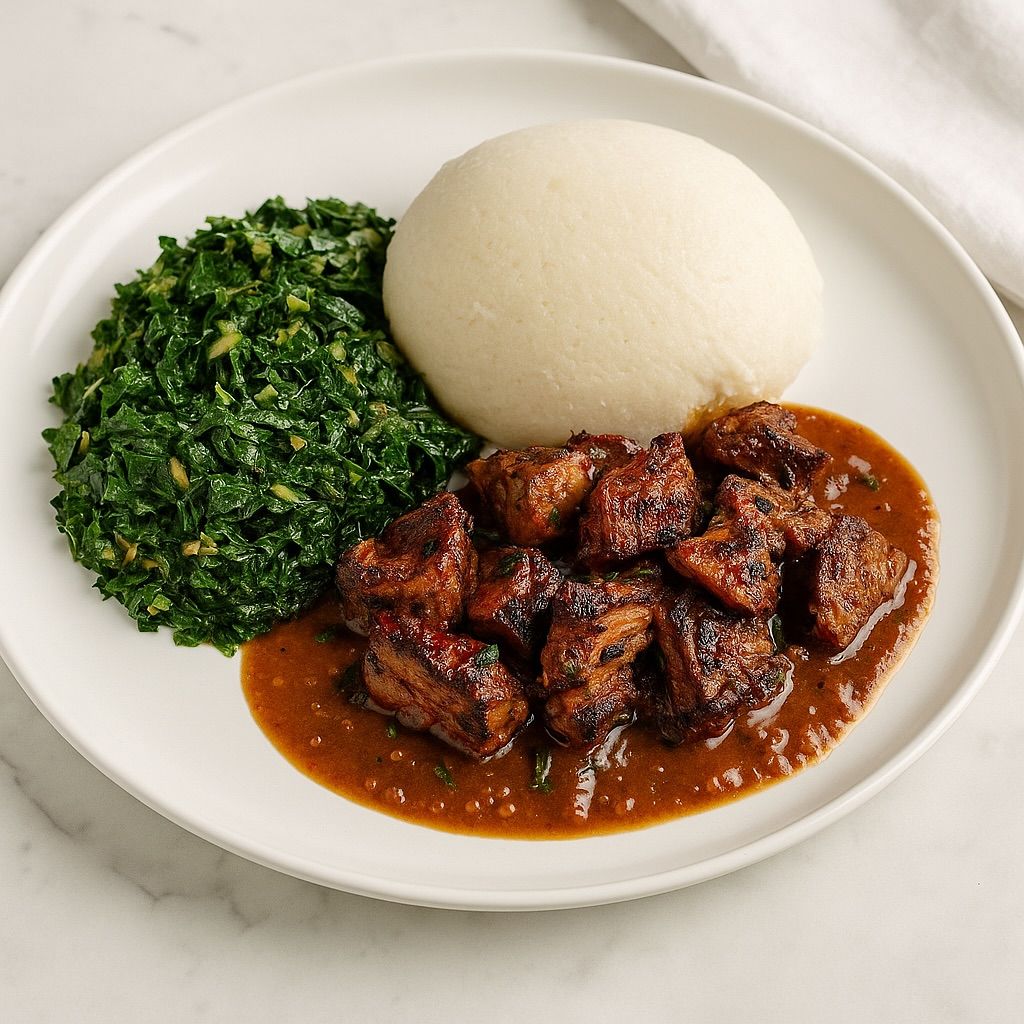 Ugali Nyama (Ugali & Beef)